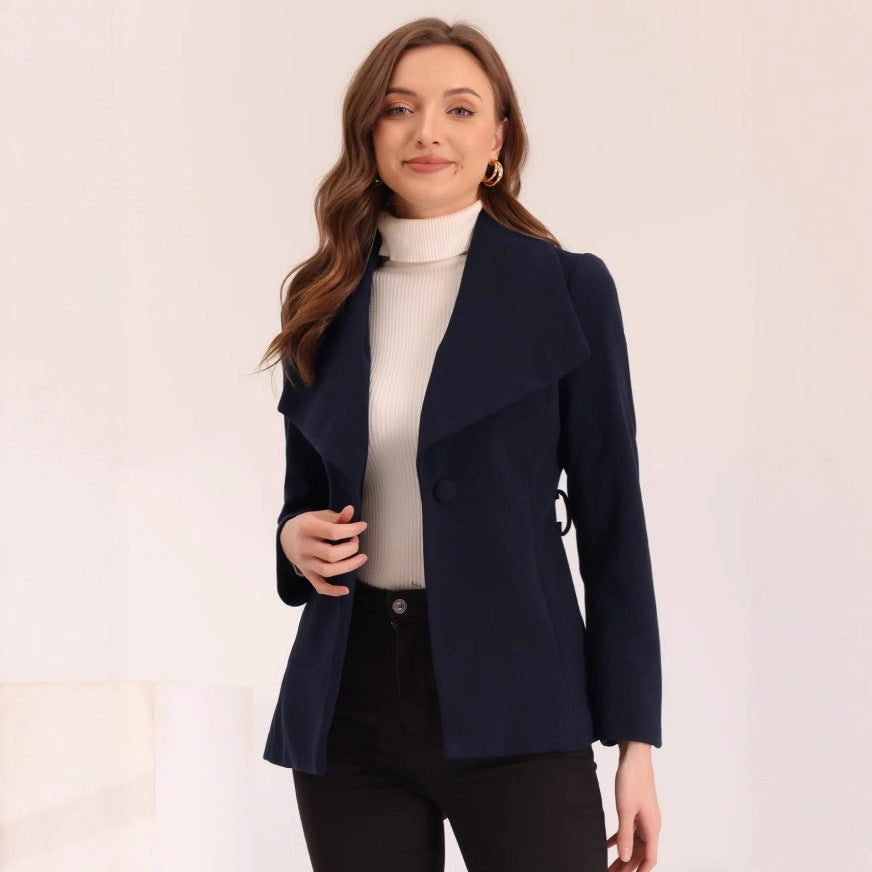 Women's Trench Slim Fit Slimming Versatile Solid Coats