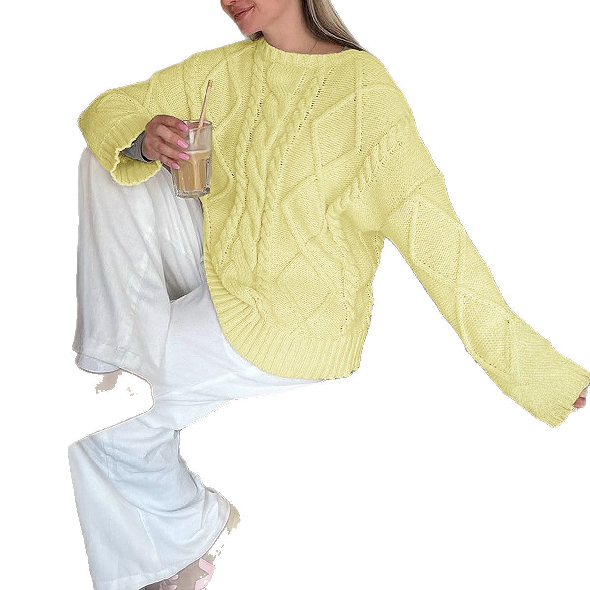 Women's Casual Simple Woolen Long Sleeve Clothing