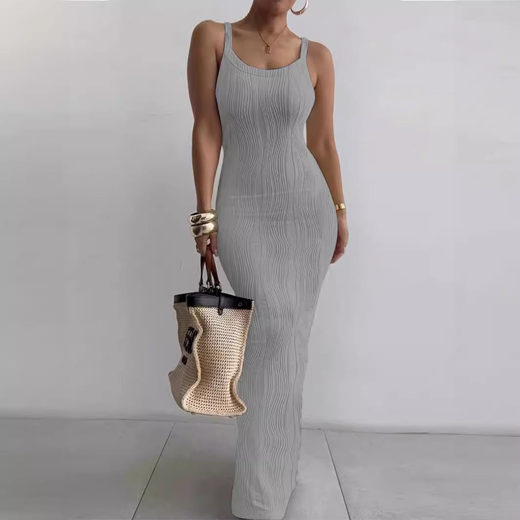 Beautiful Women's Summer Tight Sleeveless Elegant Dress