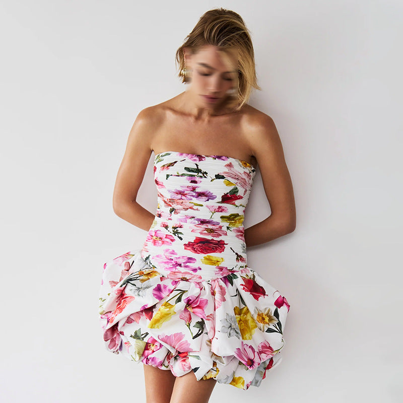 Women's French Style Personalized Dress Spring Tube Dresses