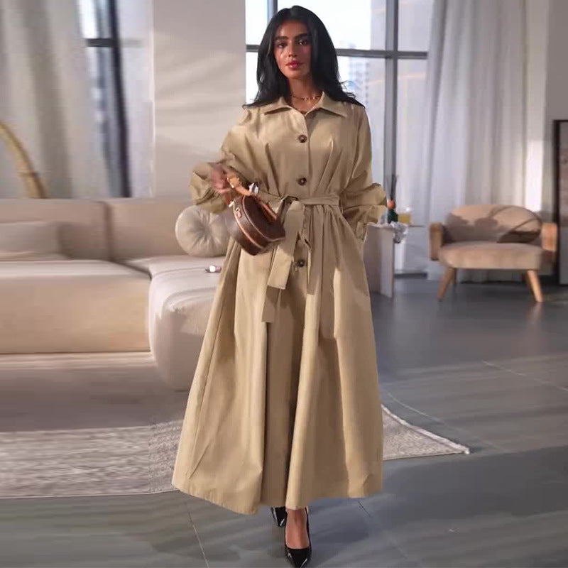 Women's Autumn Fashion Simple Long Sleeve Dress Dresses