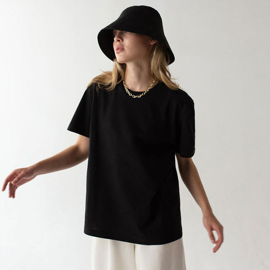 Women's Short-sleeved T-shirt Summer Fashion Casual Home Commuter Round Blouses