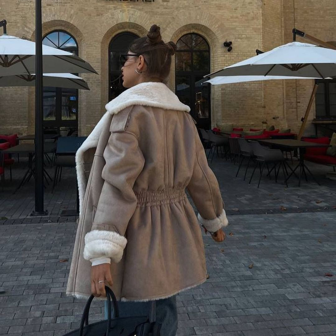 Women's Wear Leather Fur Integrated Casual Versatile Jackets