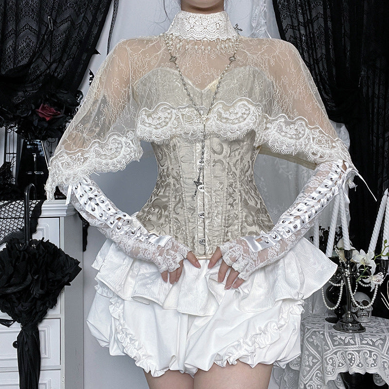 Women's Collar Cape Gothic Style Pure Sweet Tops