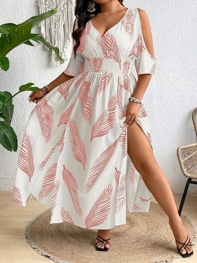 Fashion Sexy Print Dress Elegant Sleeveless Dresses