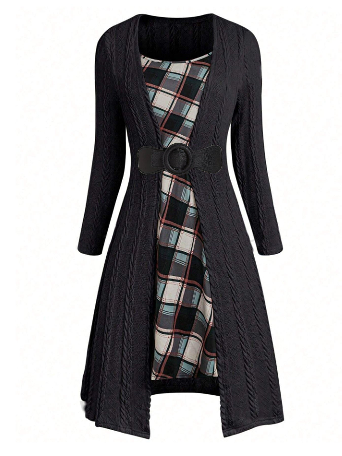 Women's A- Line Bow Dress Knee-length Long Dresses
