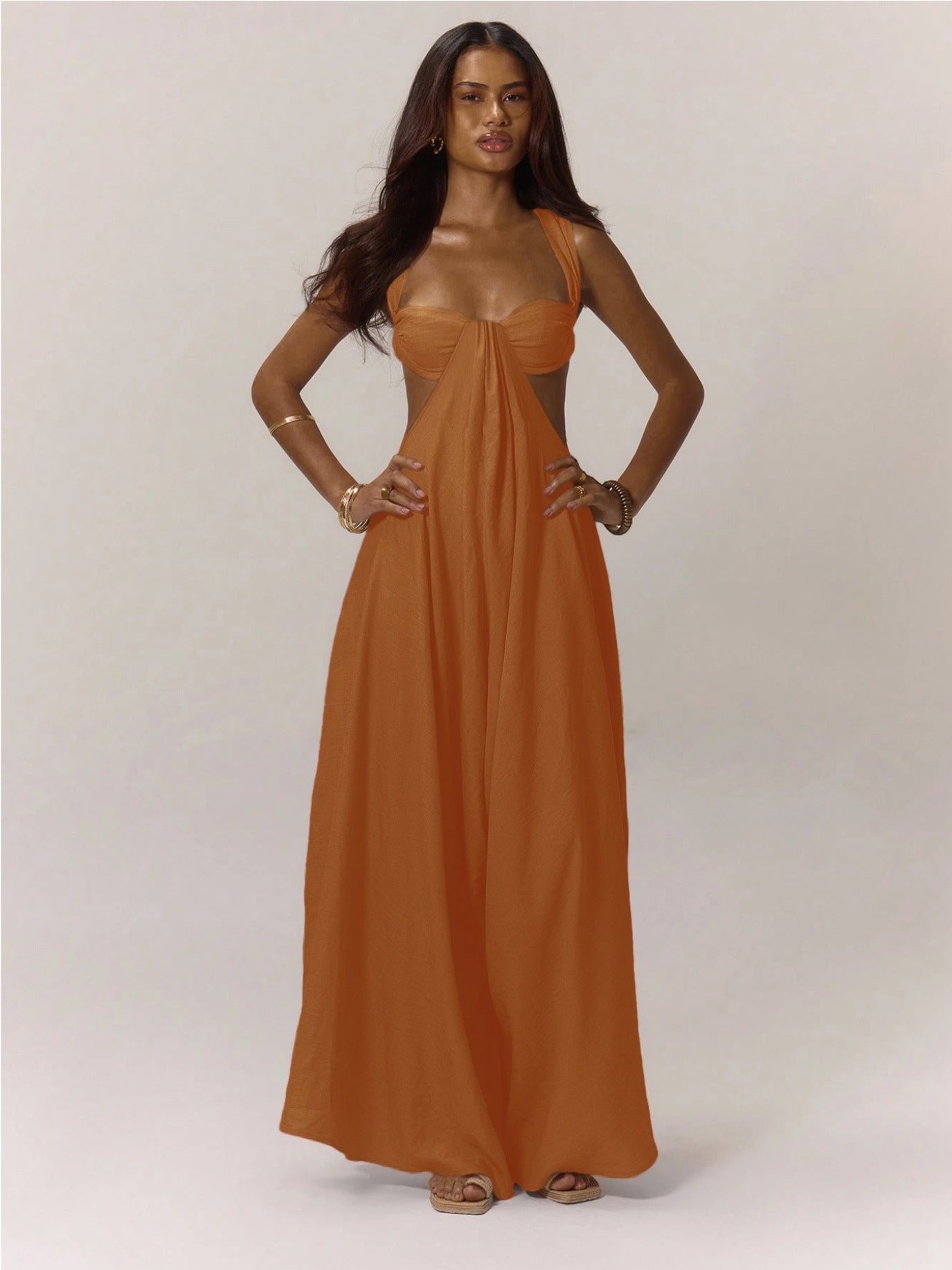 Slouchy Casual Style Tied Trendy Sling Jumpsuits