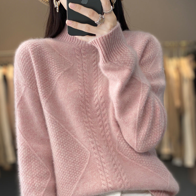 Women's Thick Soft Glutinous Loose Pullover Idle Style Casual Sweater