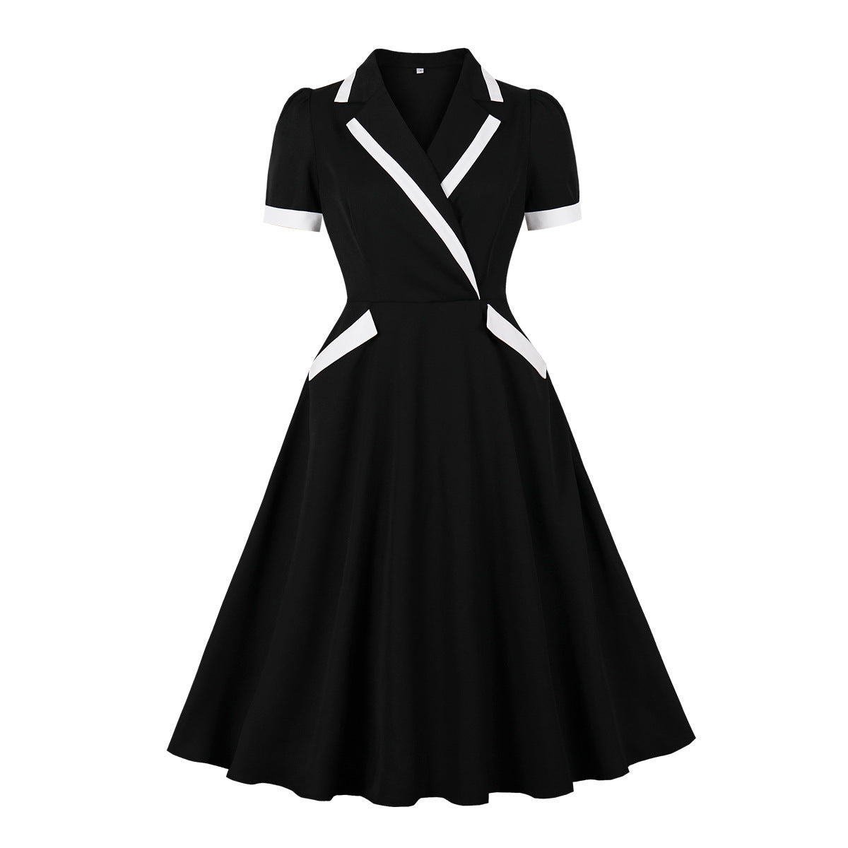 Women's Color Retro Temperament Business Dress With Dresses
