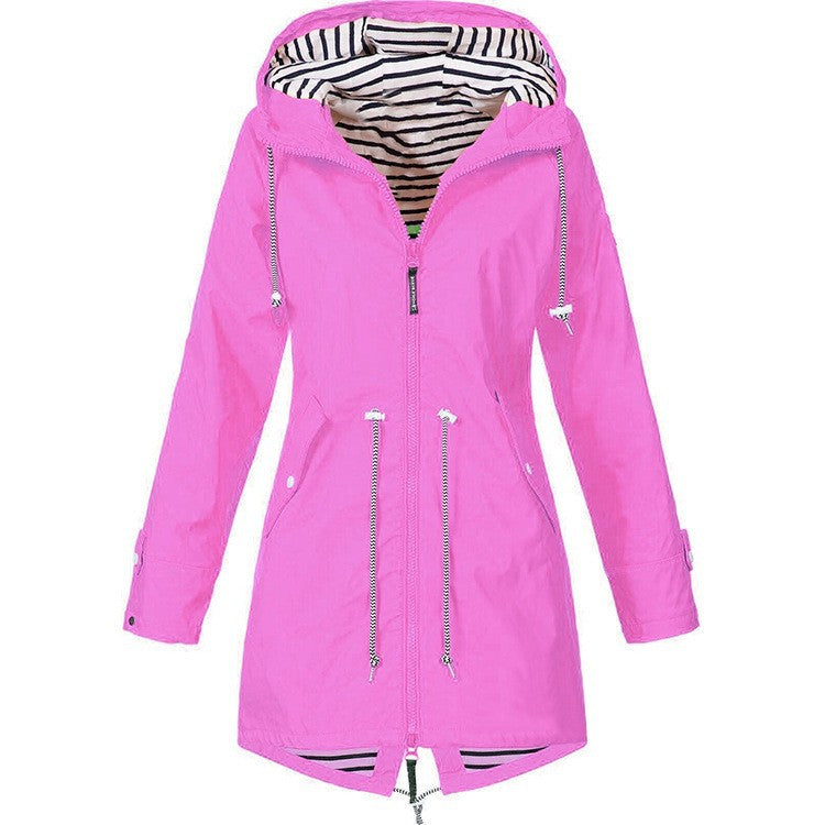 Women's Zipper Shell Three-in-one Outdoor Hooded Mountaineering Coats