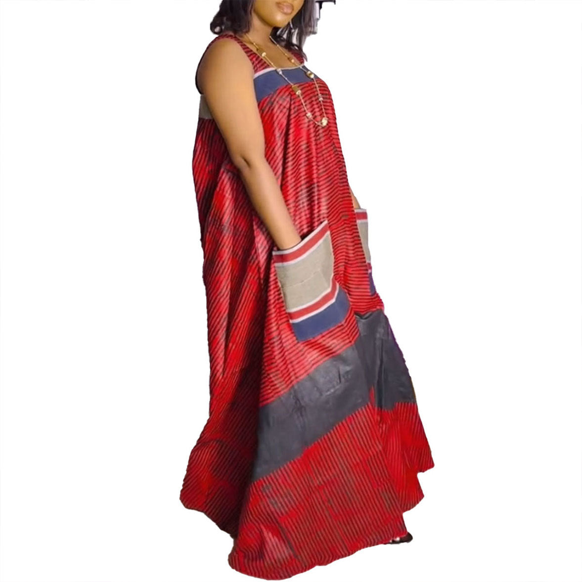 Sexy Print Contrast Color Oversized Wide Sweaters