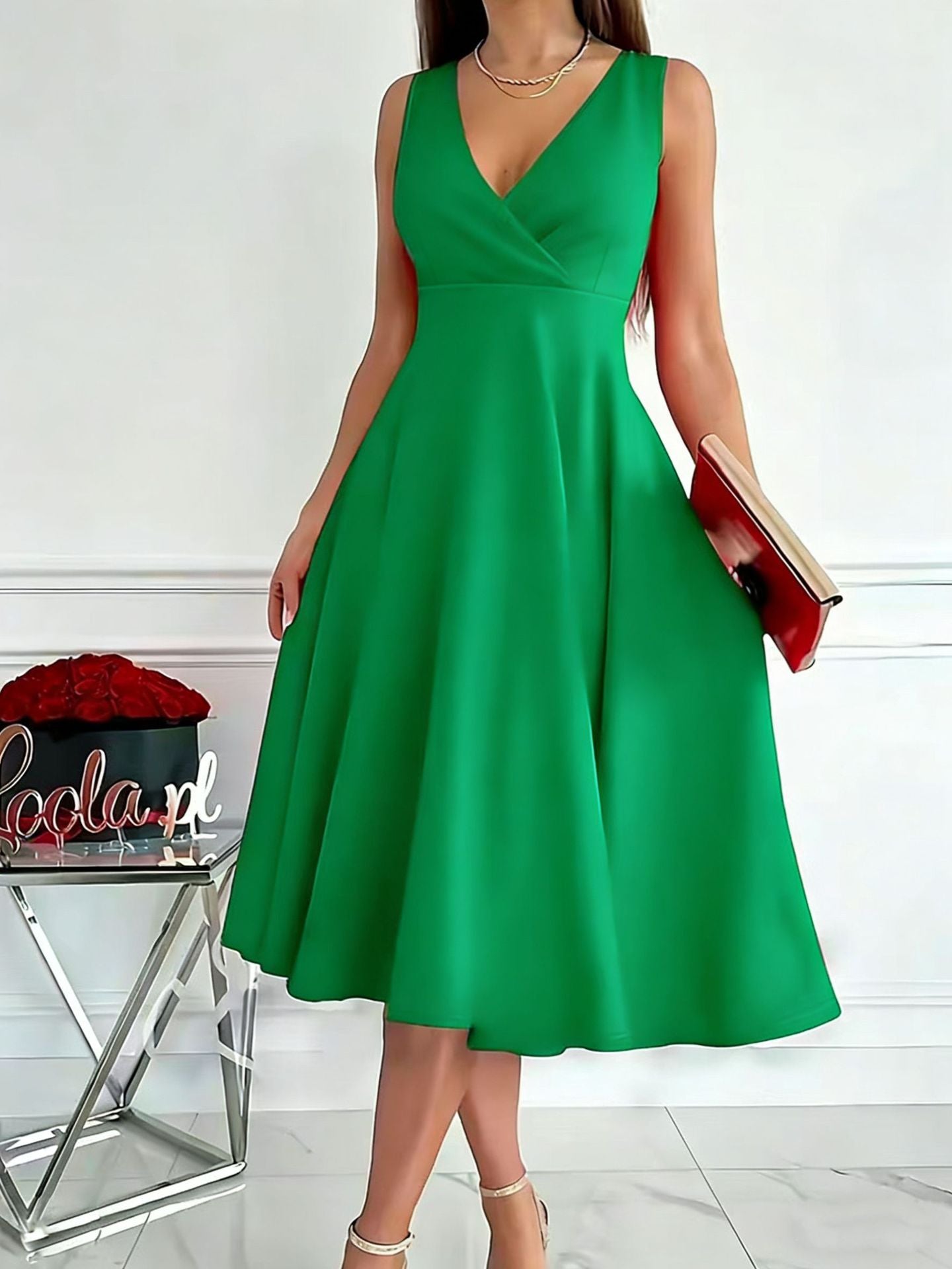 Beautiful Slouchy Women's Simple Sleeveless Fashion Dress