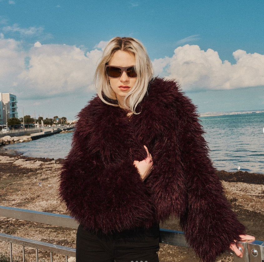 Women's Elegant Style Autumn Niche High-grade Artificial Coats