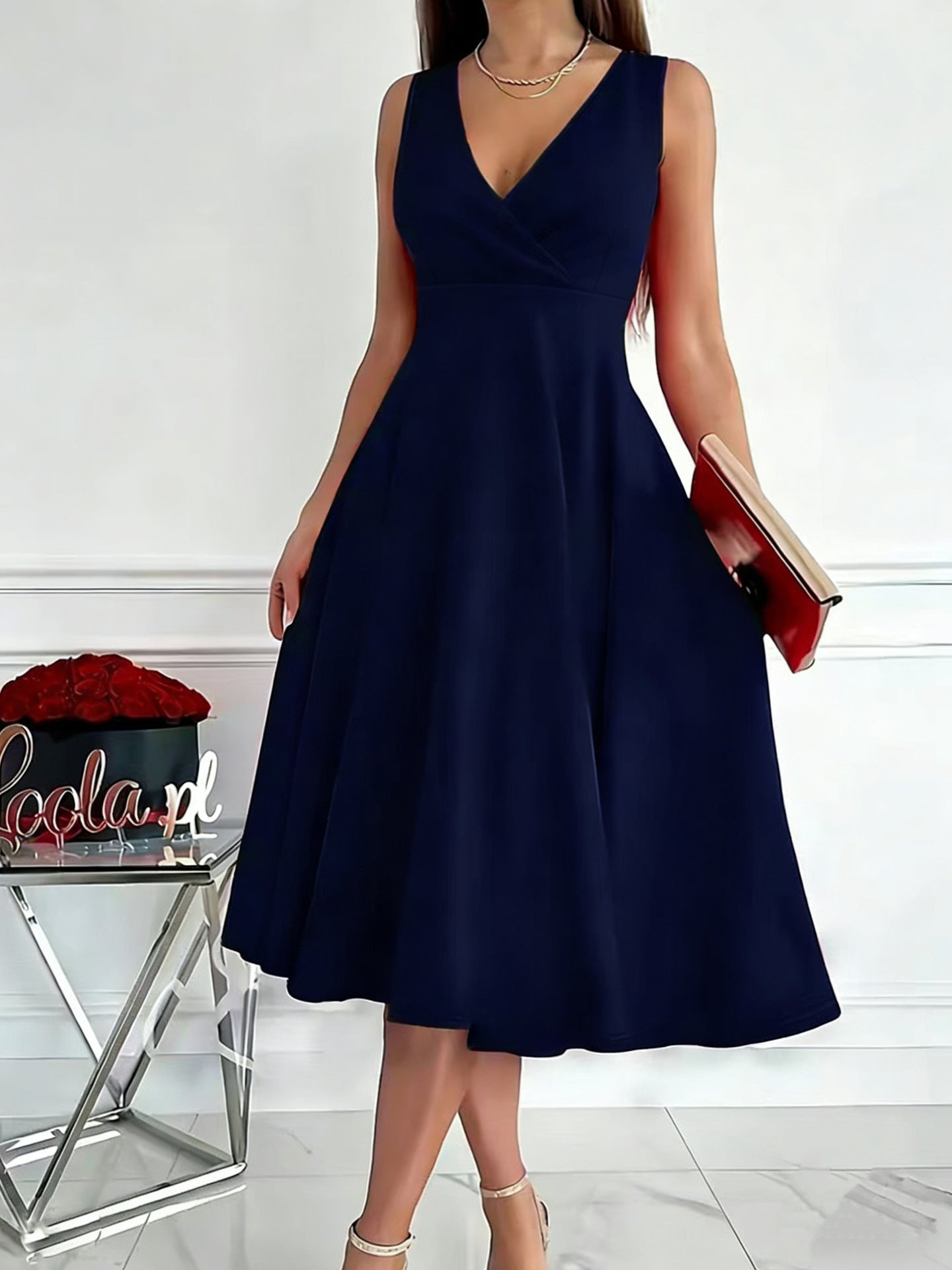 Beautiful Slouchy Women's Simple Sleeveless Fashion Dress