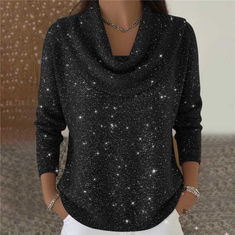 Creative Fashion Women's Solid Color Long-sleeved Women's Sweater