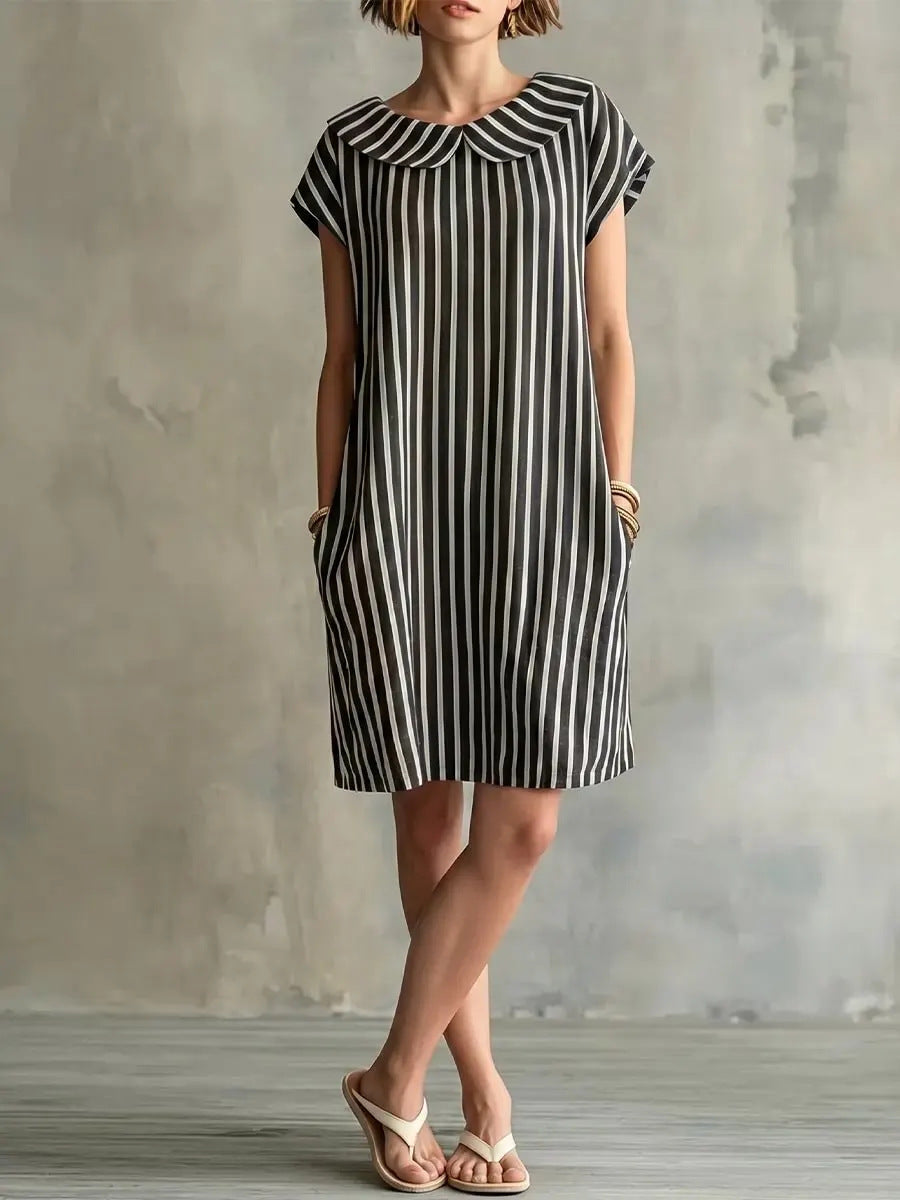 Women's Elegant Fashion Printed Striped For Dress