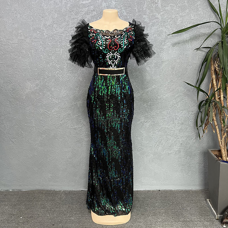 Women's Fishtail Dress Long African Fashion Wear Dresses