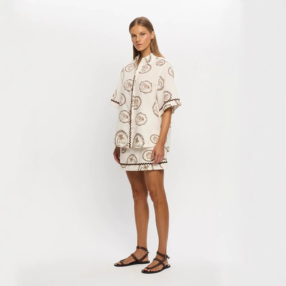Popular Pretty Elegant Linen Shirt Outfit Dress
