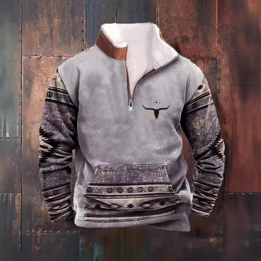 Men's Classic Pretty Digital Printed Long-sleeved Blouses