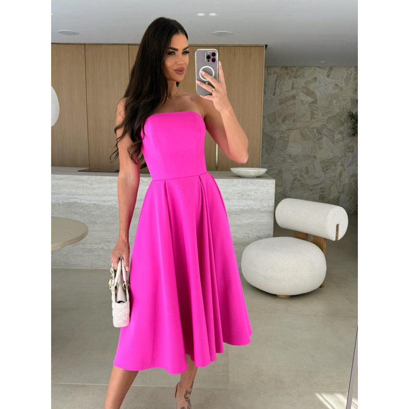 Slouchy Summer Wrapped Chest Large Swing Dress