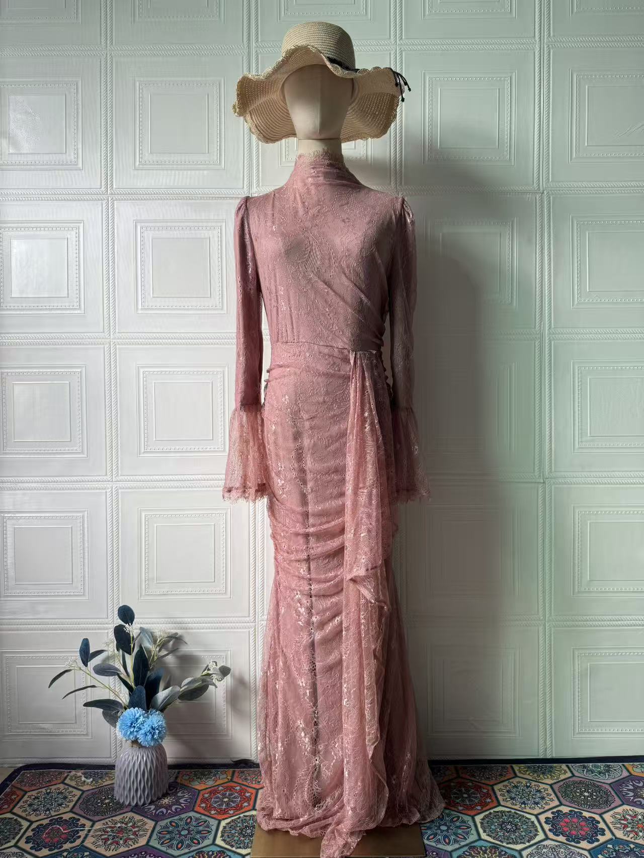 Women's Fresh Elegant Noble Long Sleeve Dress Dresses
