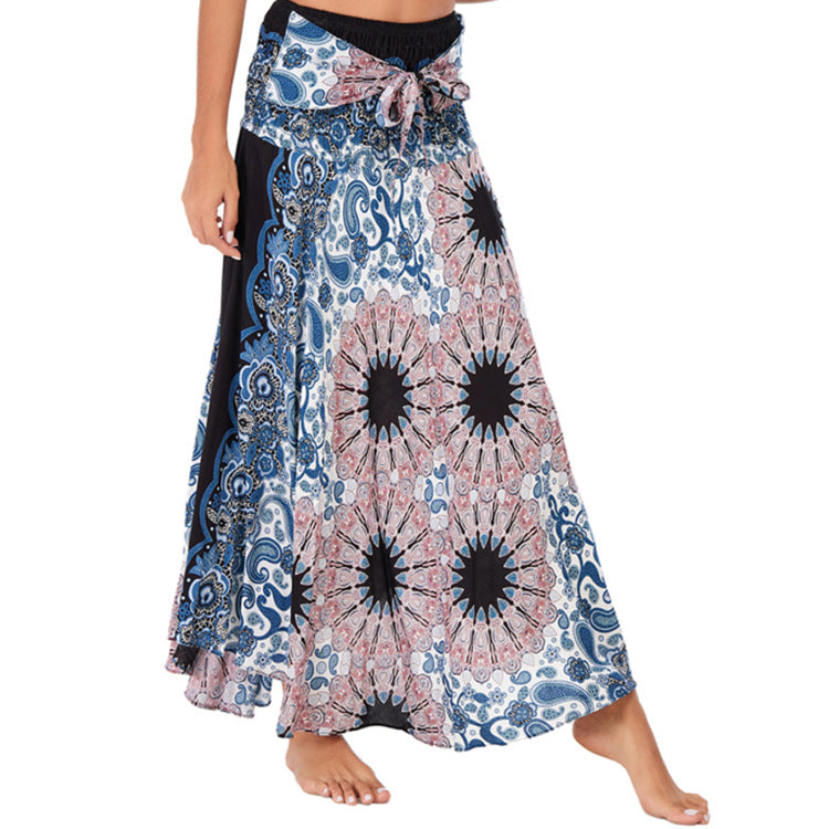 Casual Thai Vacation Big Swing Belly Dress