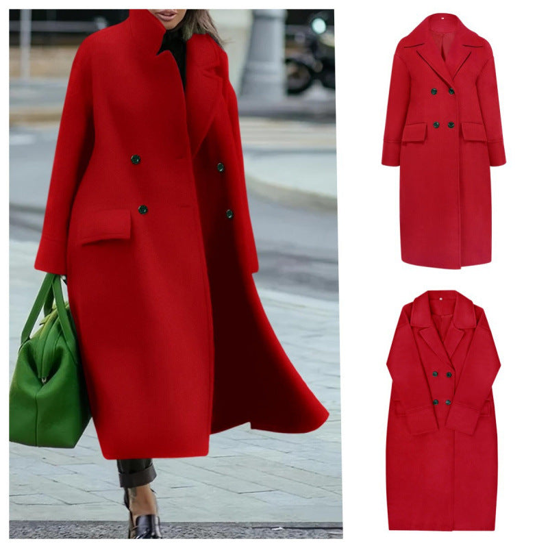 Women's Loose Winter Autumn Woolen Warm Commuting Coats