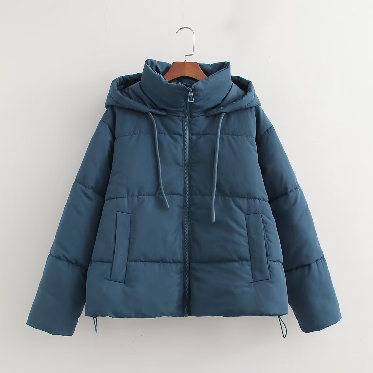 Women's French Style Seven Colors Hood Cotton Coats