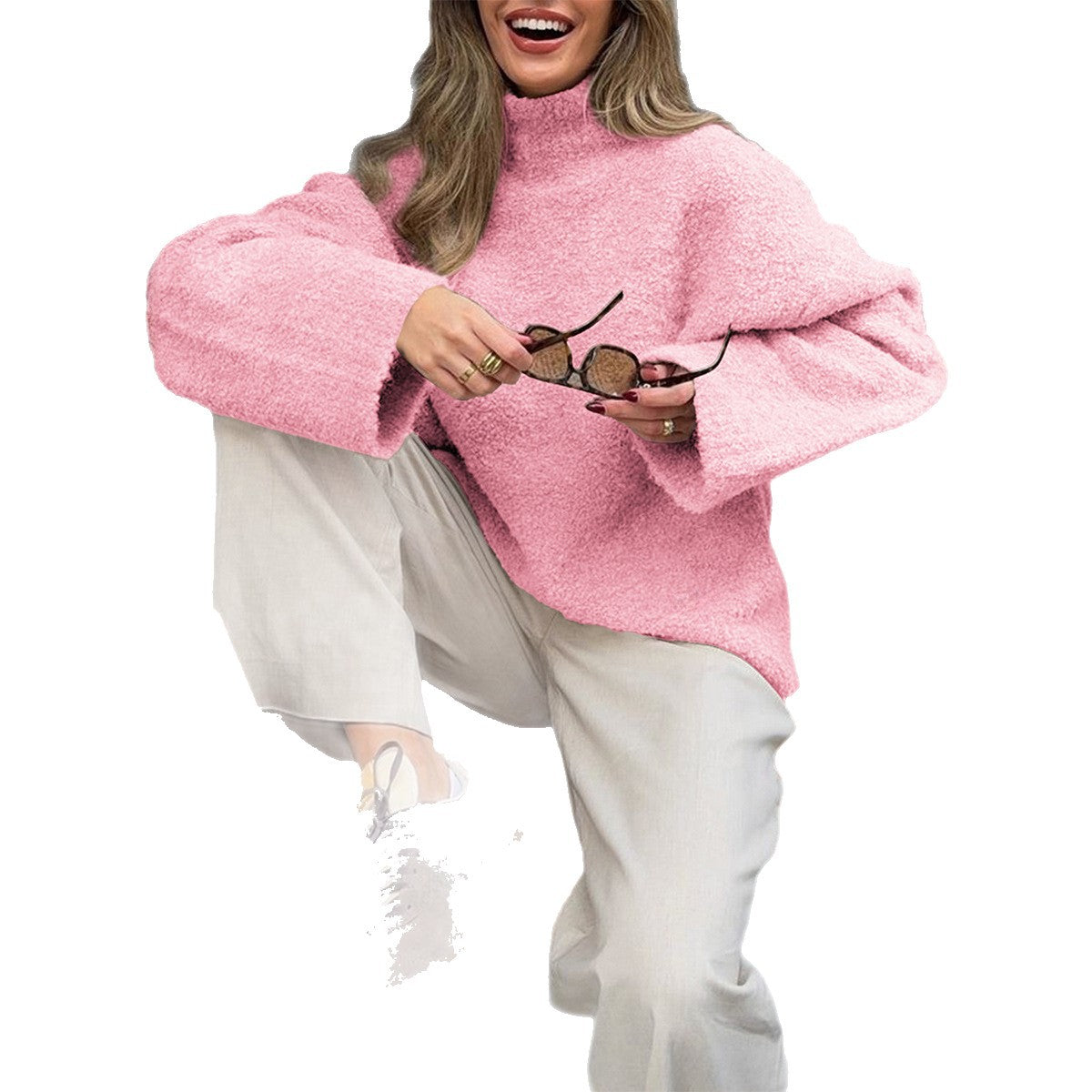 Women's Durable Casual Woolen Long Sleeve Sweaters