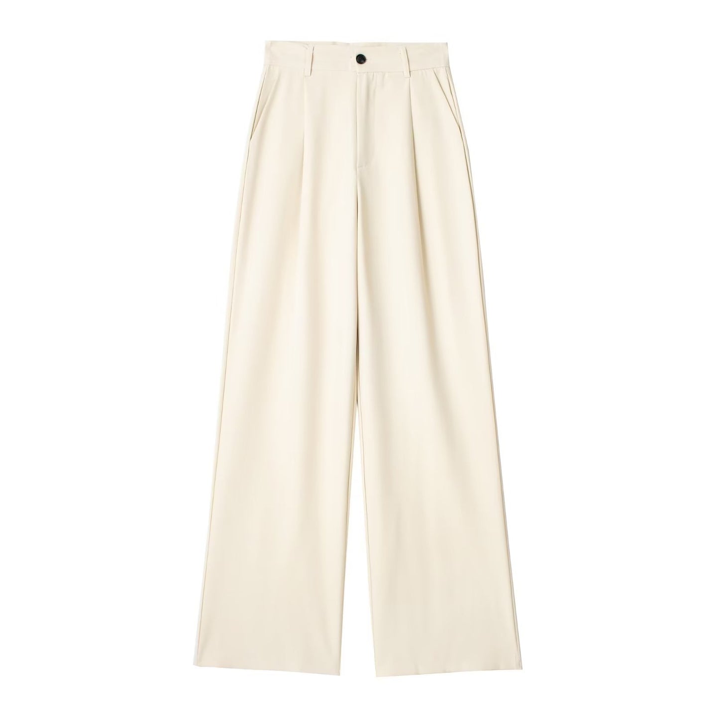 Women's Commute Style Casual Front Pleated High Pants