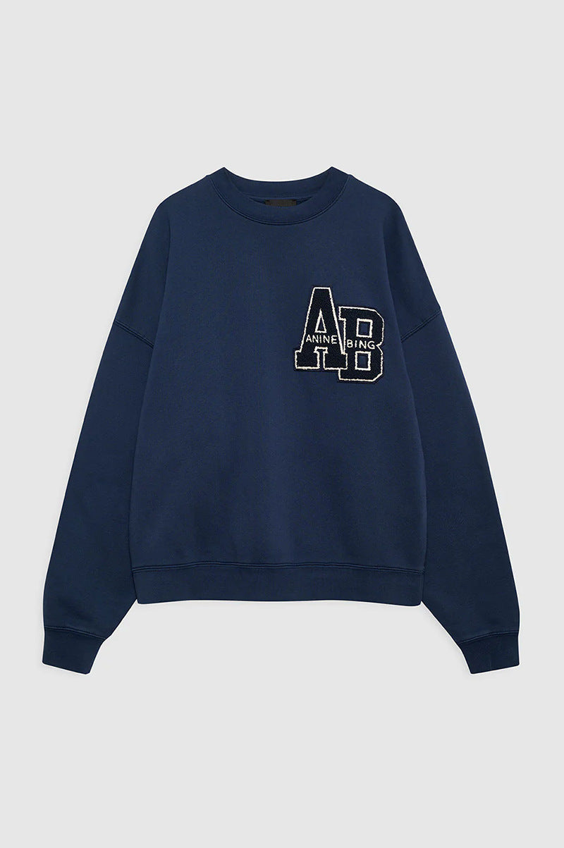 Women's American Niche Classic Letter Special Embroidered Fleece Sweaters