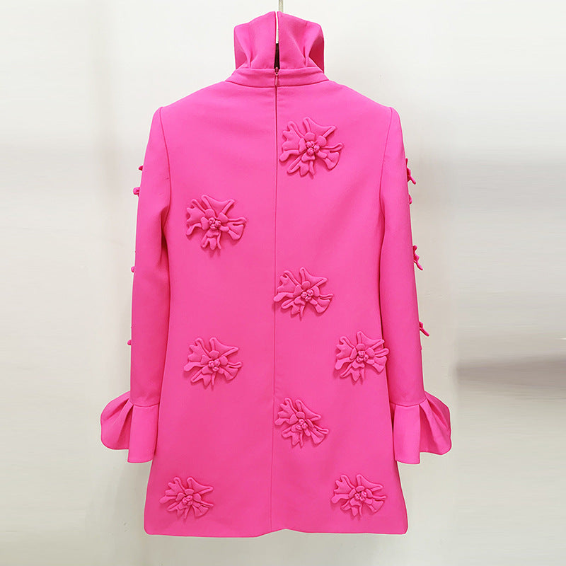 Fashionable Elegant Handmade Three-dimensional Flower Bell Dress