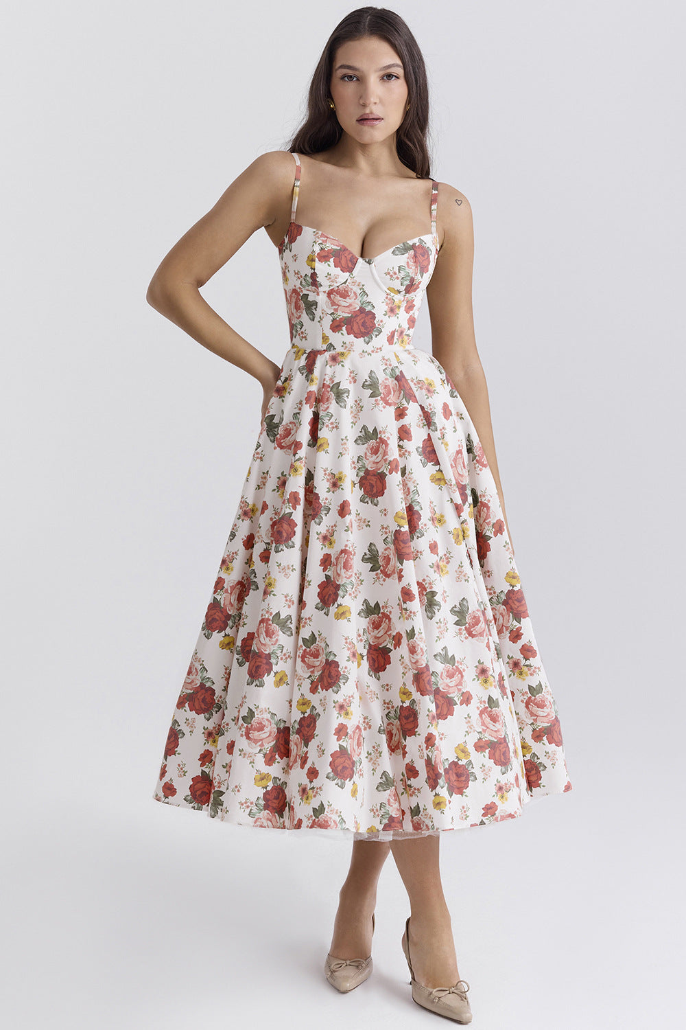 Women's Sexy Straps Tulle Large Swing Elegant Dresses