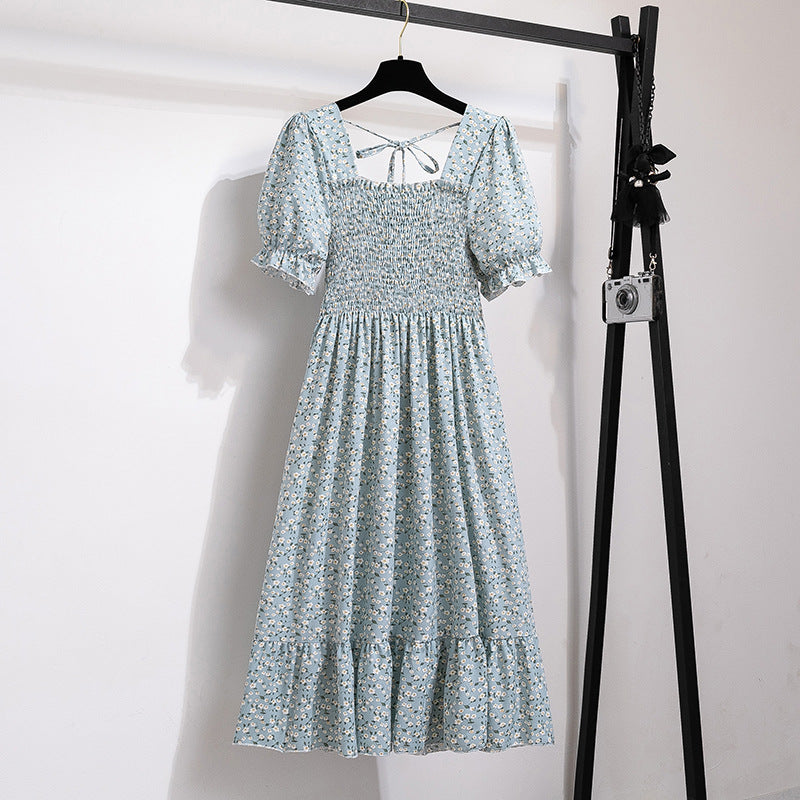 Women's Style Design Niche High-grade Floral Sleeve Dresses