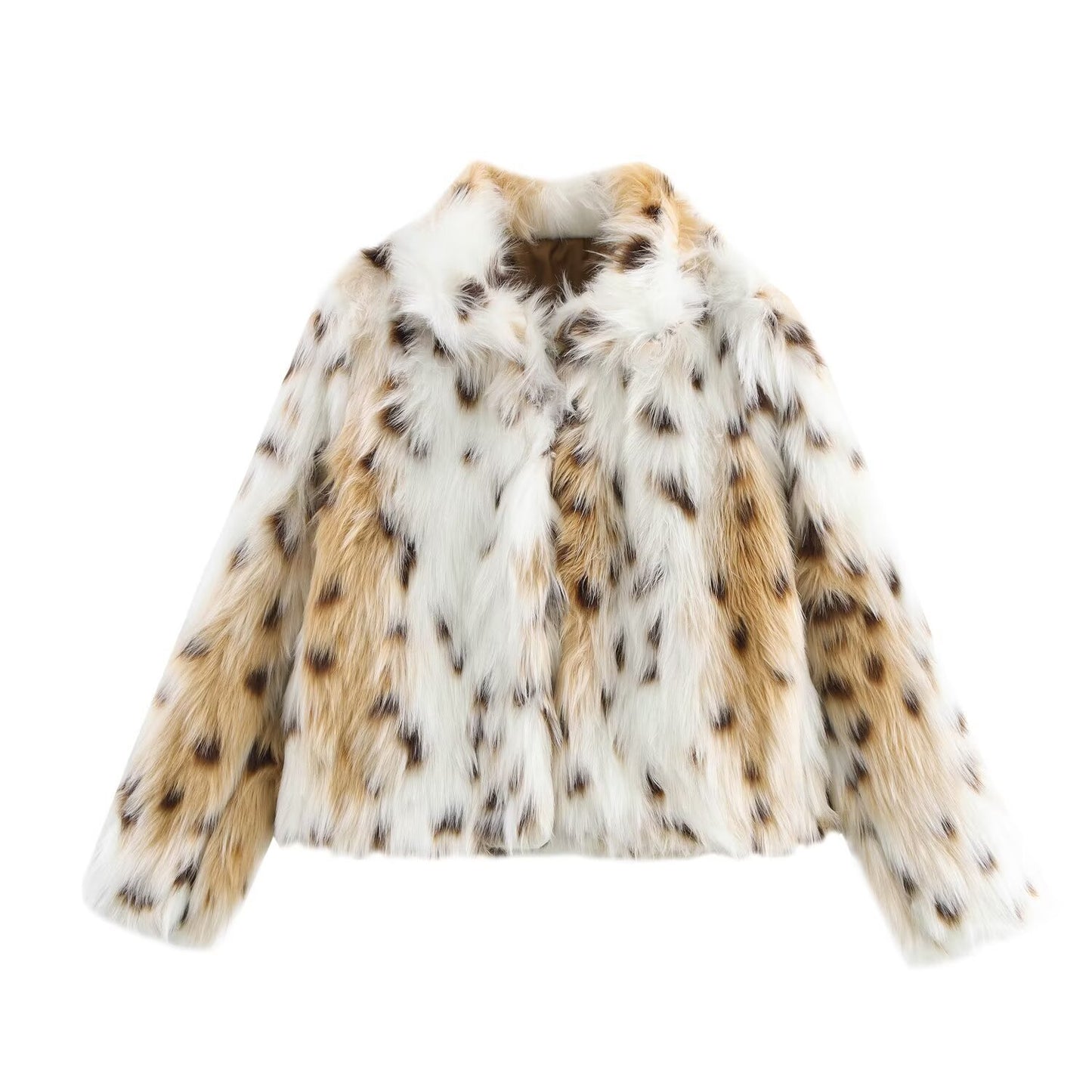 Women's Fashion Luxury Texture Imitation Fur Effect Coats