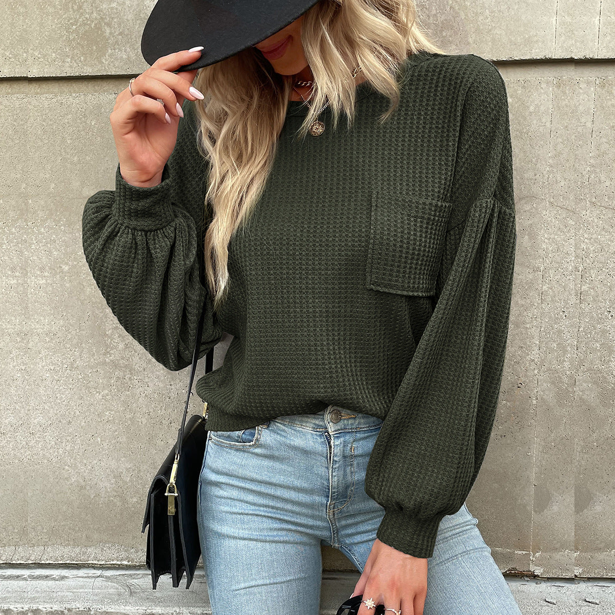 Attractive Classy Unique Women's Long-sleeved Backless Women's Sweater
