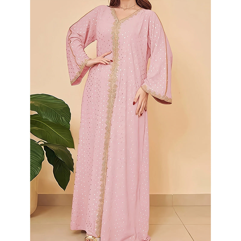 Women's Indonesian Turkish Gilding Elegant Robe Dress