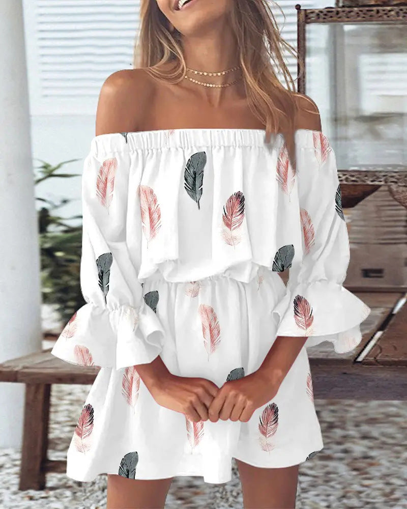 Unique Trendy Women's Sexy Fashion Printed Dress