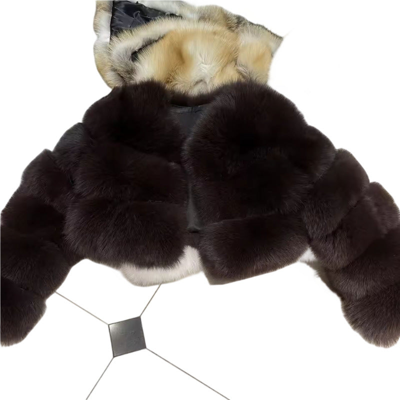 Fur Imitation Fox Furry Environmental Protection Coats