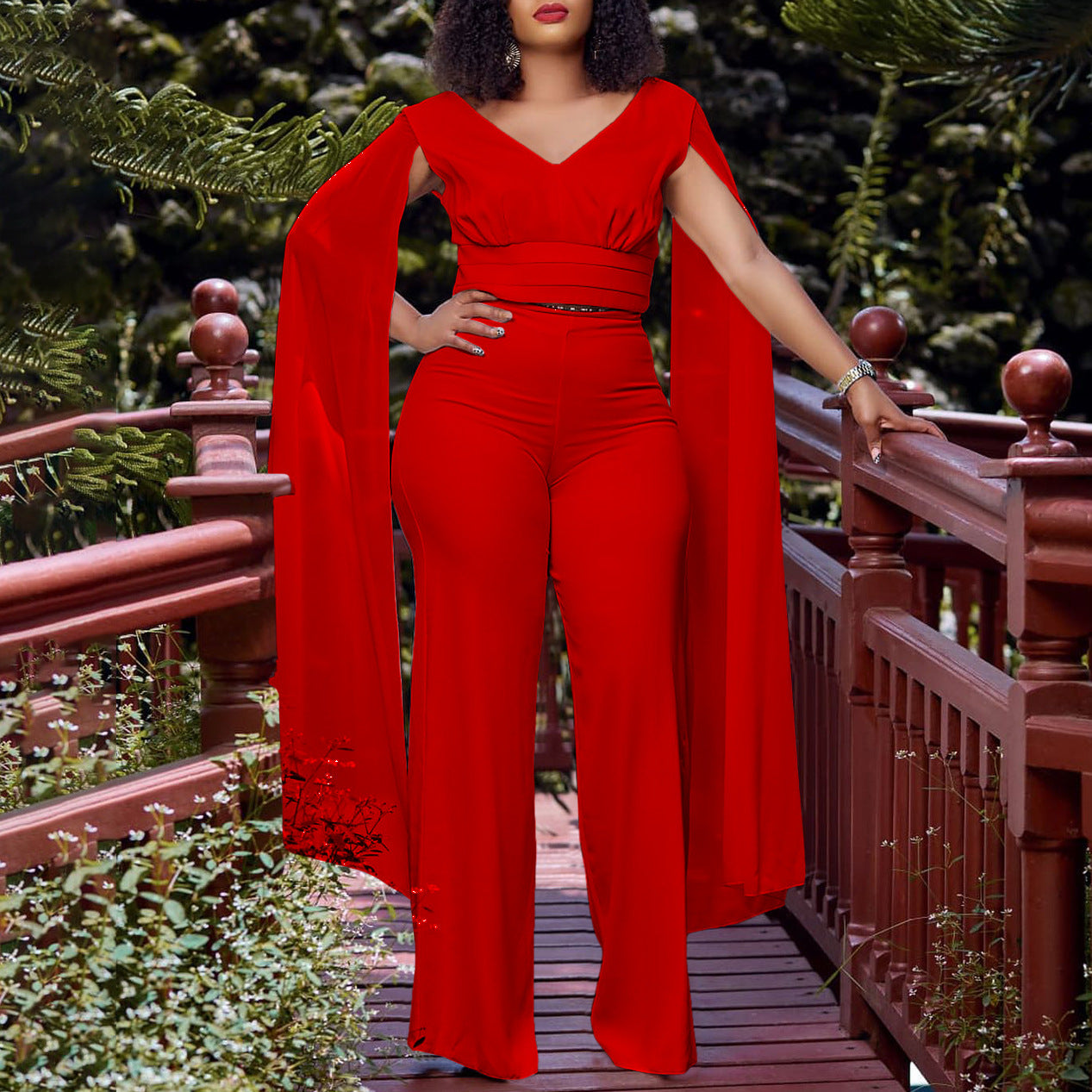 Women's Temperament Commute Wide Leg Two-piece Set Suits