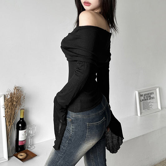 Women's Spring Solid Color Slim Fit Fashion Blouses