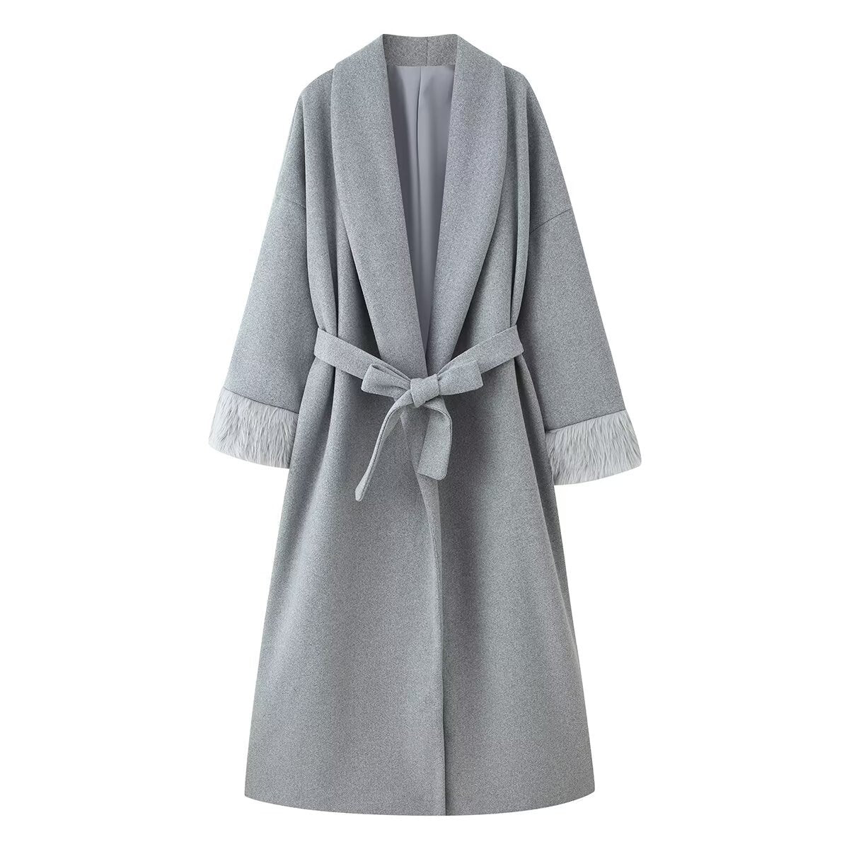 Women's Durable Trendy Beautiful Cuff Woolen Coats
