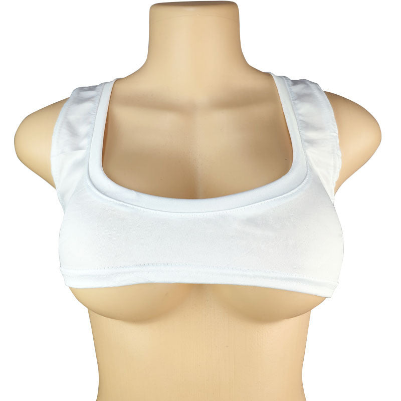 Round Neck Ultra Sleeveless T-shirt Sexy Bandeau Navel Knitted Blouses