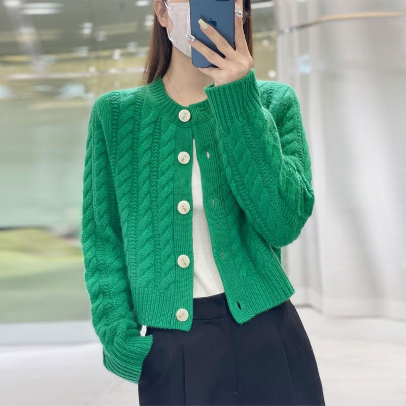 Women's Autumn Wear Korean Twisted Outer Soft Women's Sweater