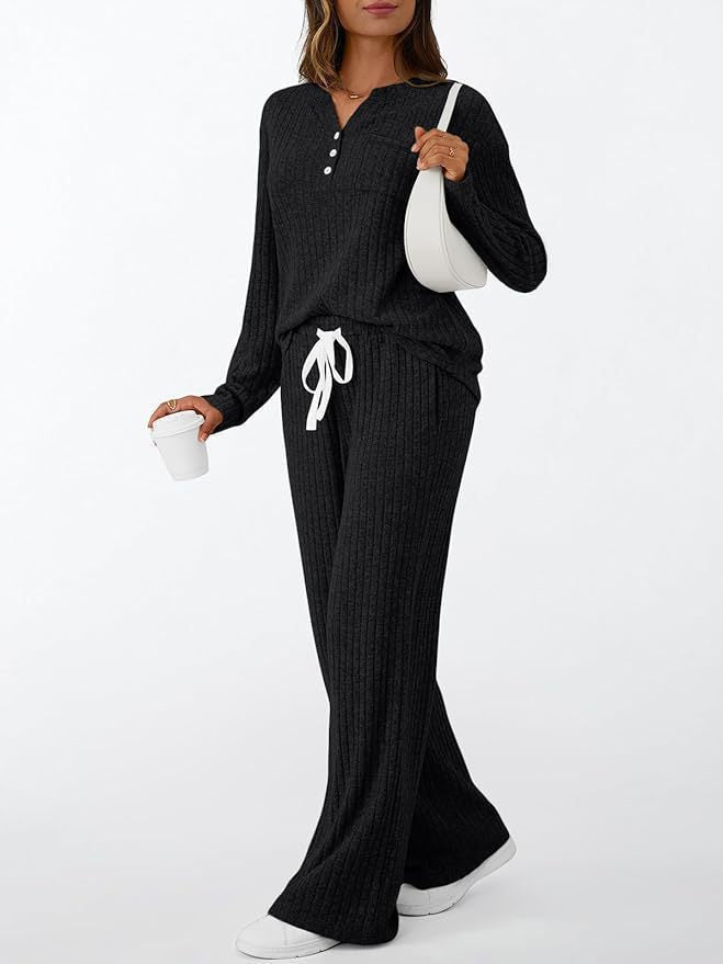Pretty Women's Outerwear Casual Trousers Set Women's Sweater