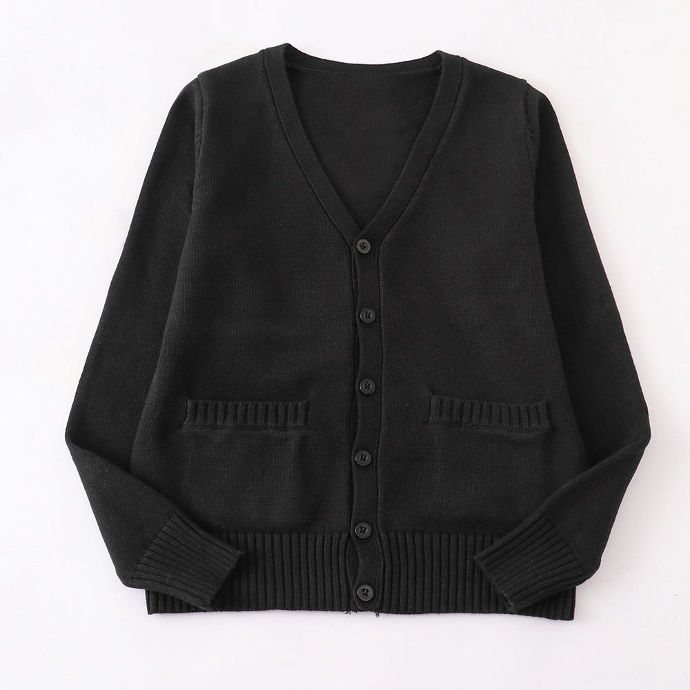 Classy Thickened College Style Dark Gray Women's Sweater