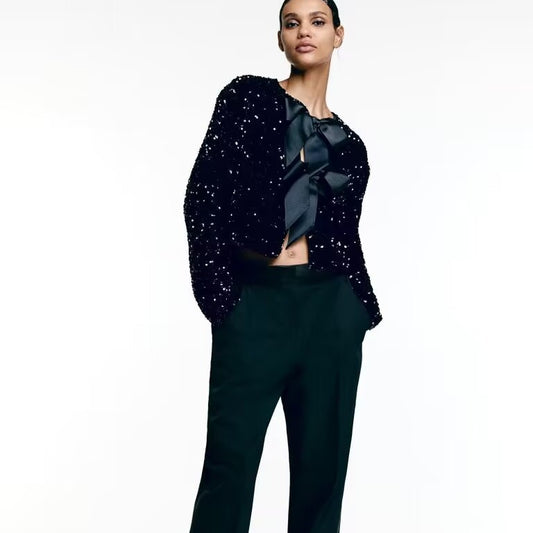 Women's Round Neck Long Sleeve Loose Sexy Dresses