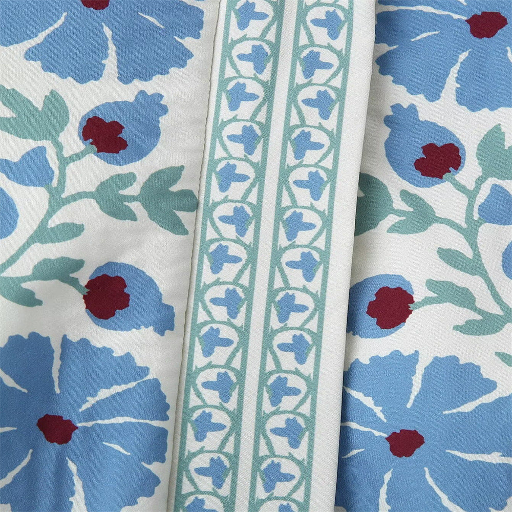 Women's Fashion Single-breasted Warm Printed Waist Cotton Coats
