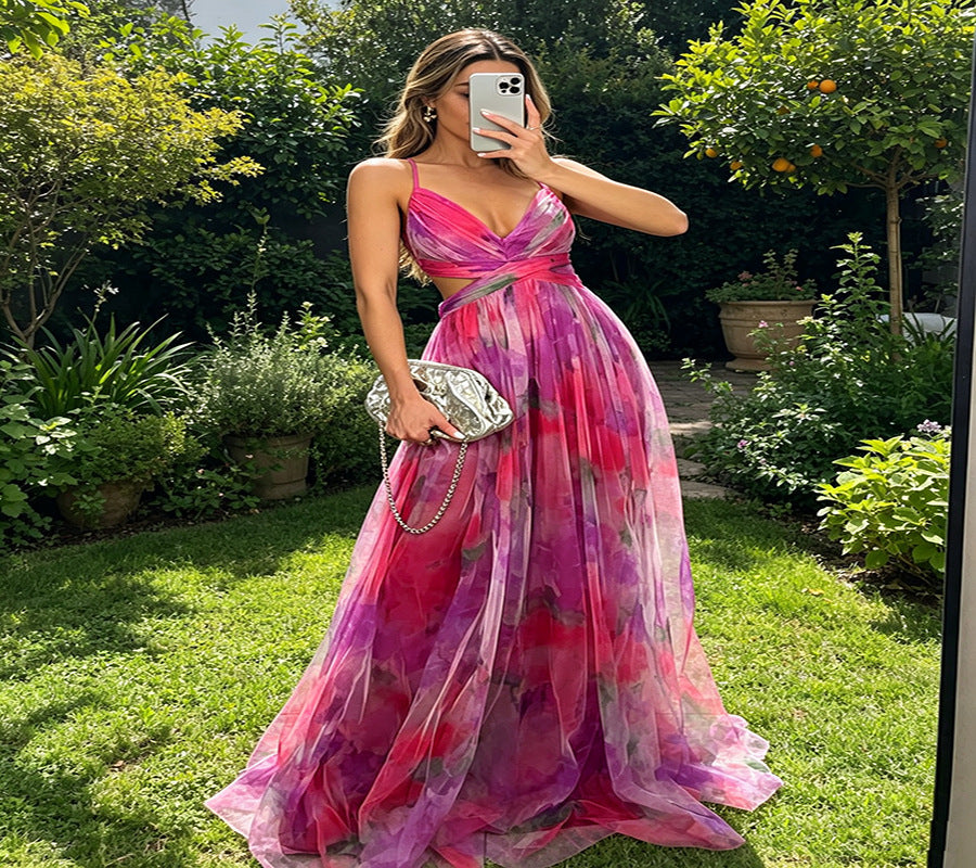 Cool Classy Women's Sexy Long Mesh Dress
