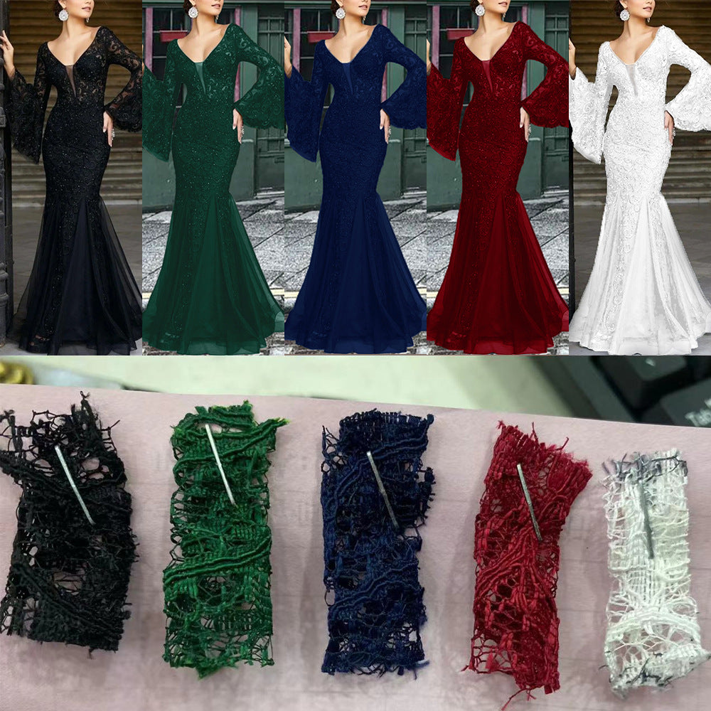 Sexy Fishtail Black Anchor Summer Long Dresses